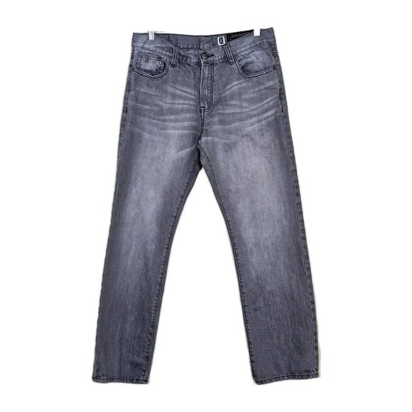 Marc Ecko Jeans Men 34 Gray Straight Leg Pockets Cotton Hippie Grunge Streetwear - Picture 1 of 16